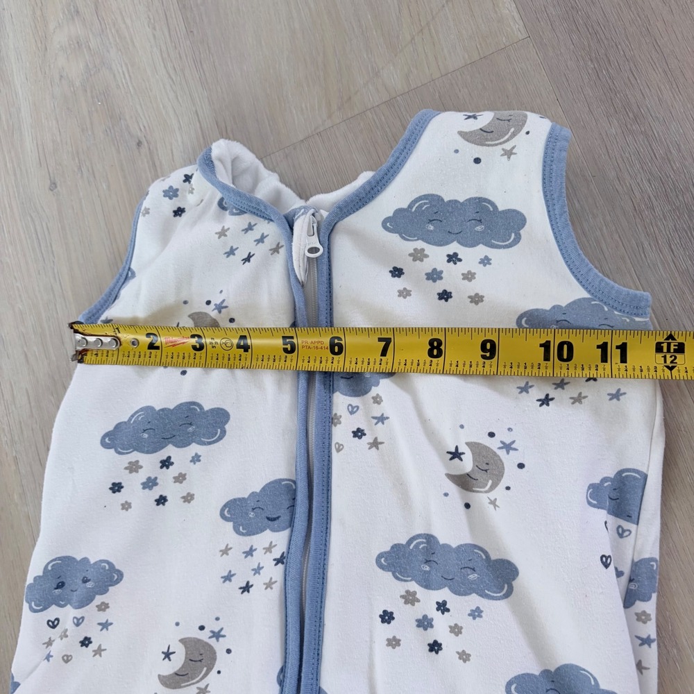 Yoefoss Baby Sleep Sack 6-12 Months Blue Cloud Moon Minky Lined SS-M-006-M - Picture 6 of 11